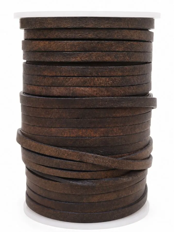 Cordón de cuero Negro antiguo